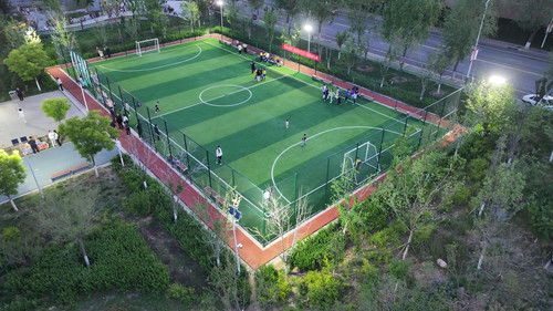 青年足球联赛现场，激情燃烧的绿茵场的简单介绍